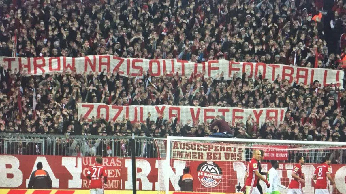 Torcedores do Bayern, que resistiu ao nazismo no passado, se juntam aos do Rayo no caso Zozulya