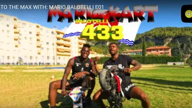 Balotelli, o Super Mario, venceu uma partida de Mario Kart na vida real