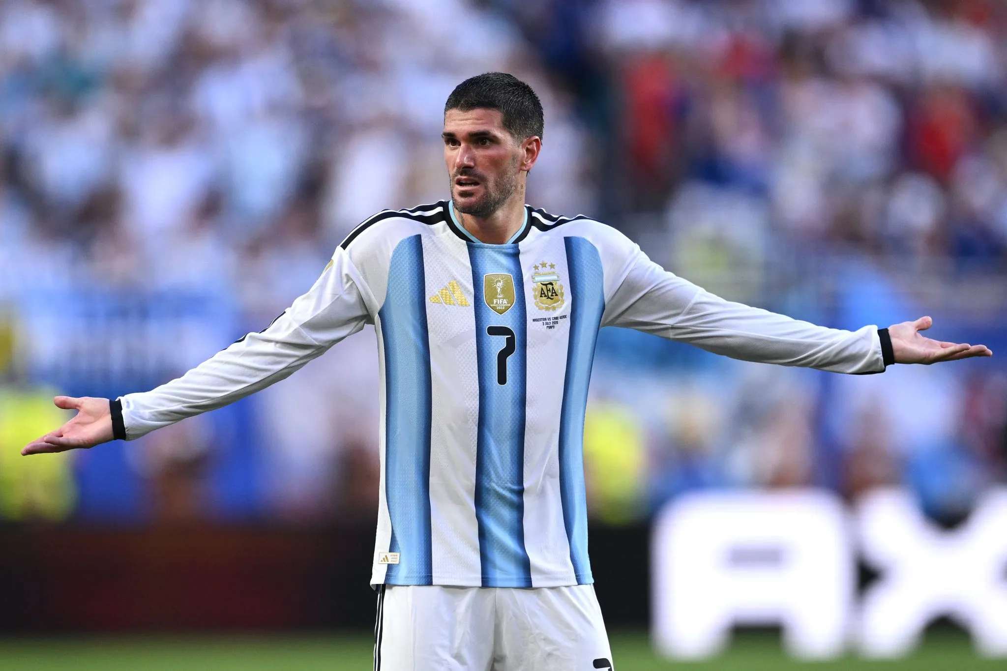 Rodrigo De Paul em a&ccedil;&atilde;o pela sele&ccedil;&atilde;o argentina 