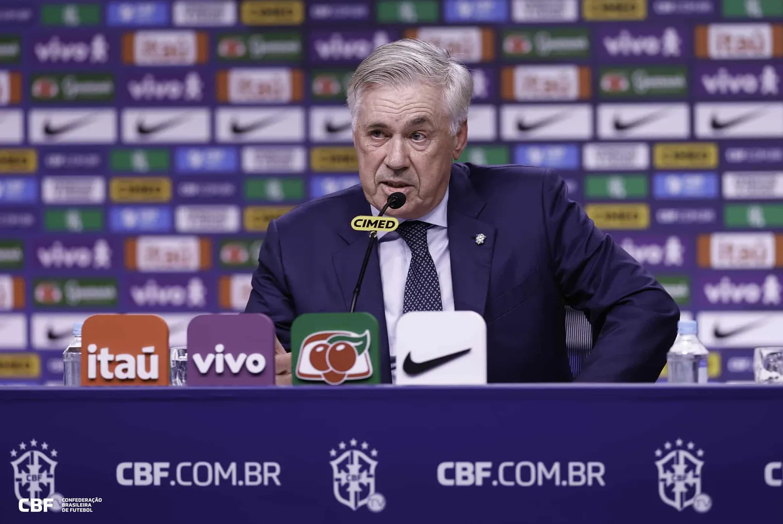 Carlo Ancelotti, t&eacute;cnico da sele&ccedil;&atilde;o brasileira