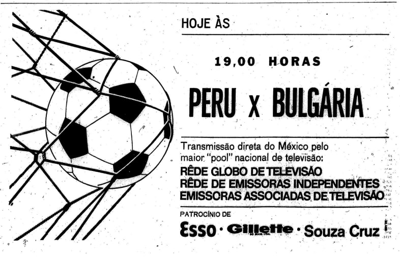 A Copa na televisão brasileira: 1970