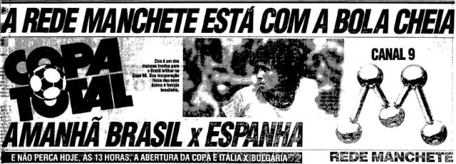 A Copa na televisão brasileira: 1986, com a concorrência grande
